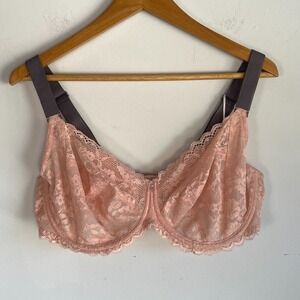 Freya Offbeat Underwire Bra Size 40DDD Underwire 5451 Side‎ Support Sheer